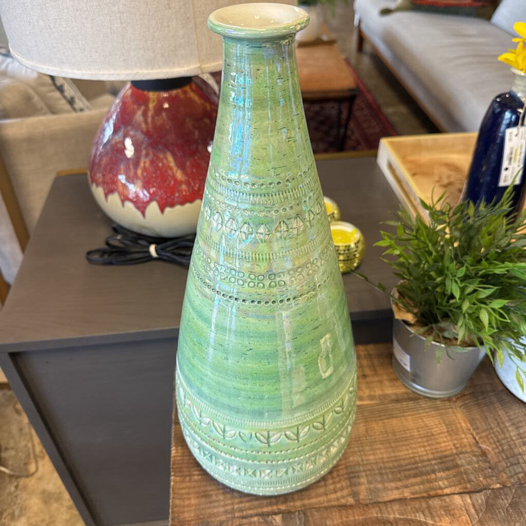 Hallmarked Bitossi Iridescent Vase