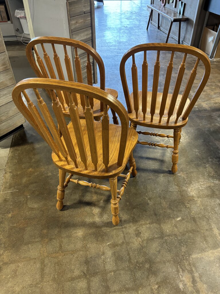 Pedestal Dining Table, 4 Leaves, 6 Chairs