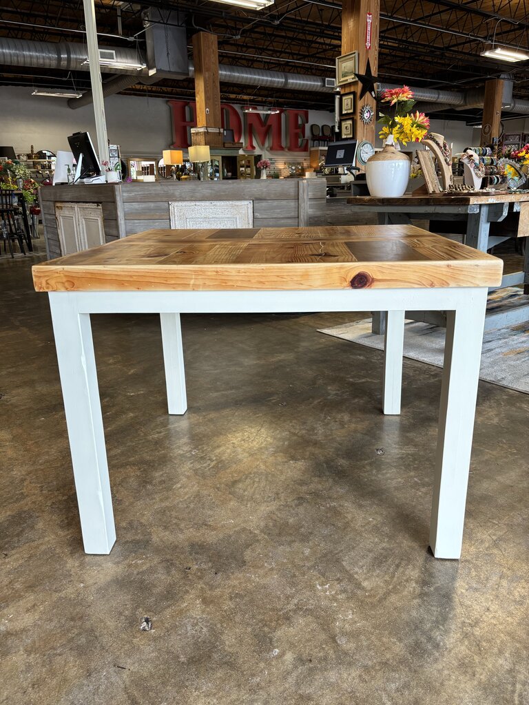 Butcher Block Top Table 40 X 40 X 30