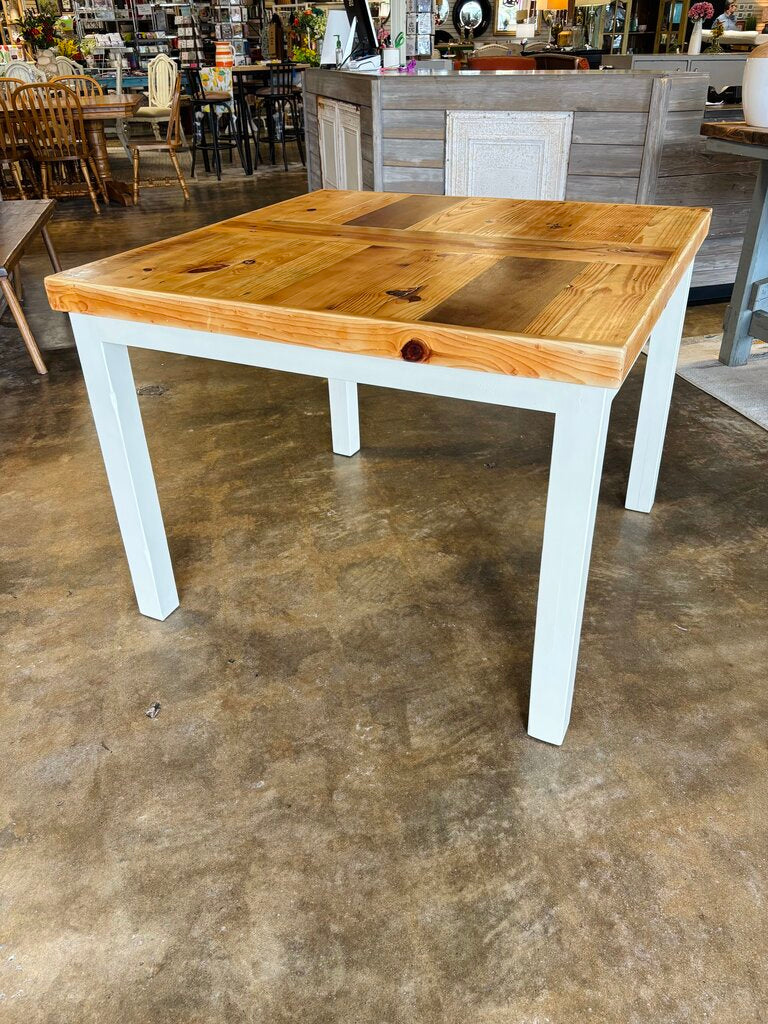 Butcher Block Top Table 40 X 40 X 30