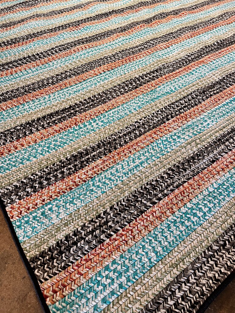 Emma Tweed Stripe Earth Vibes 8 X 10 Rug (RT $2000)