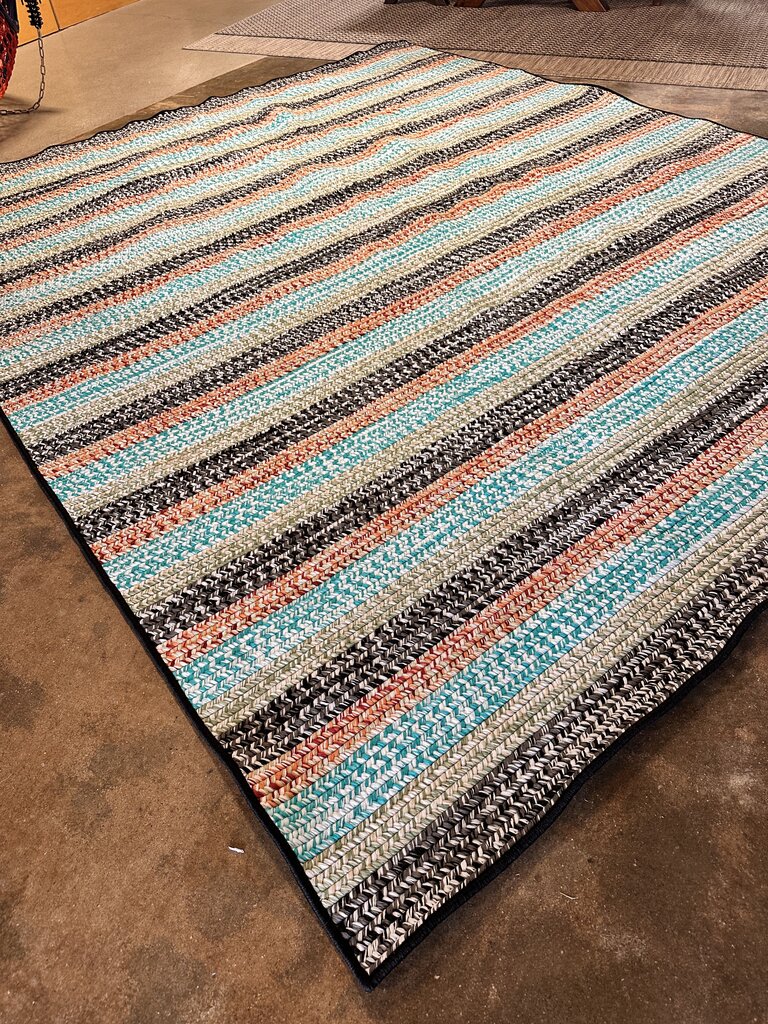 Emma Tweed Stripe Earth Vibes 8 X 10 Rug (RT $2000)