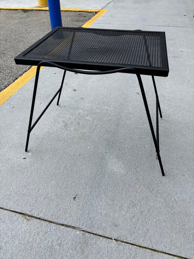 Vintage Metal Mesh Patio Side Table