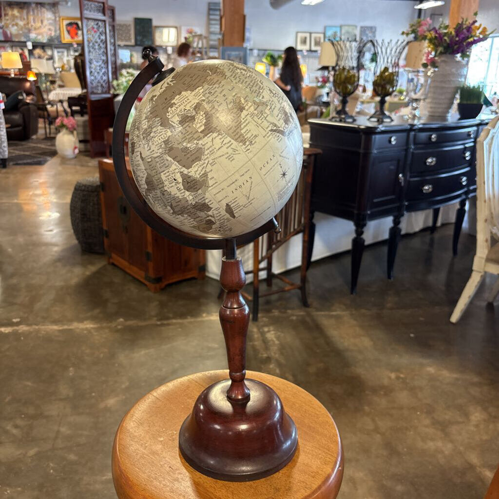 Small Globe on Metal Stand