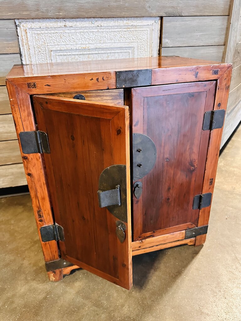 Asian 2 Door 2 Drawer End Table