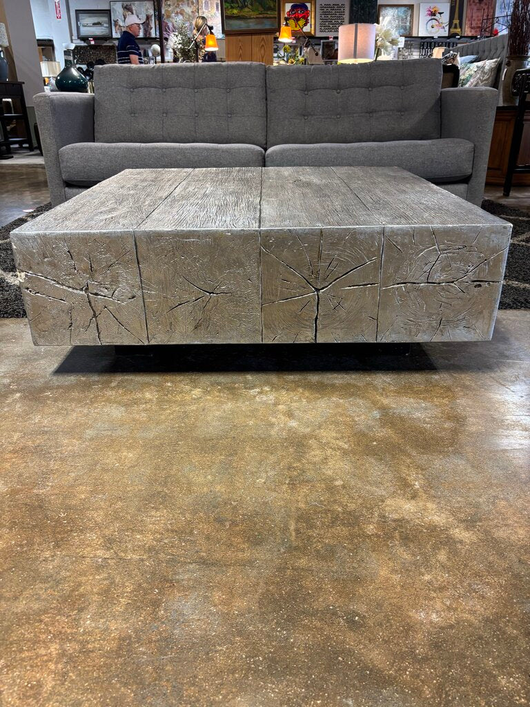 Painted Wood Square Coffee Table 44 X 44 X 15.5