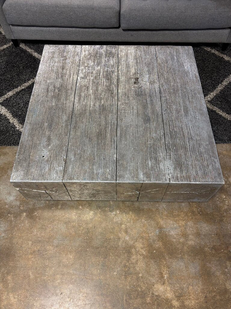 Painted Wood Square Coffee Table 44 X 44 X 15.5