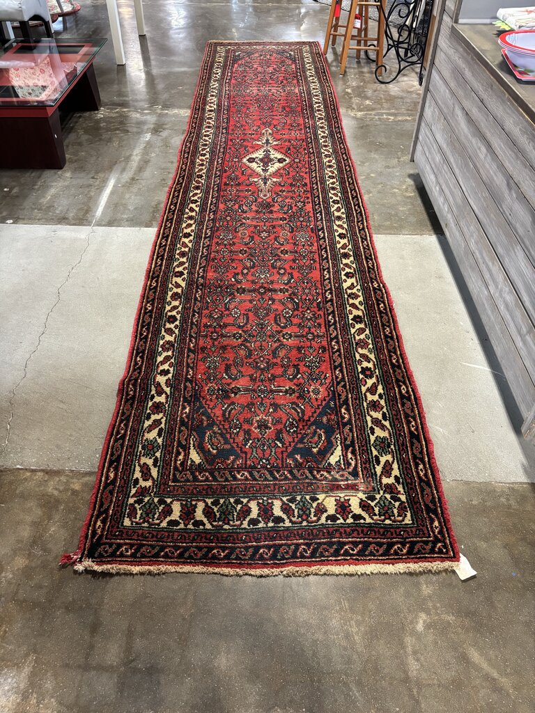 Hand Knotted Wool Persian Runner 41 X 200
