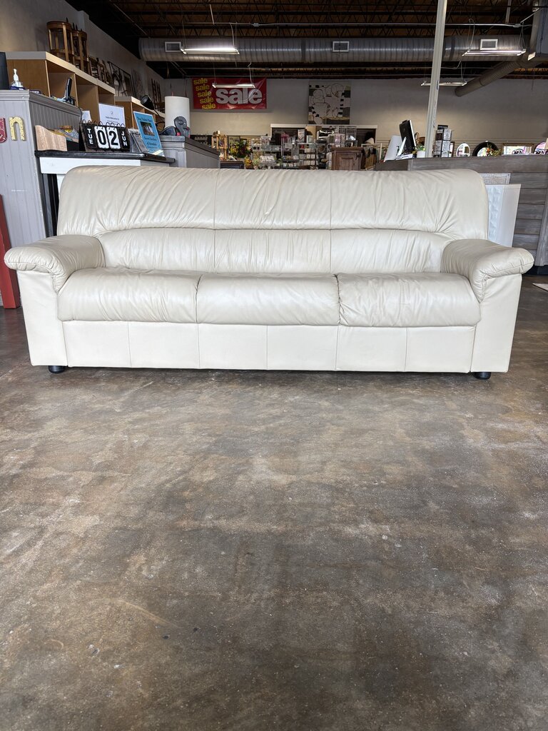 Leather Sofa 78"L