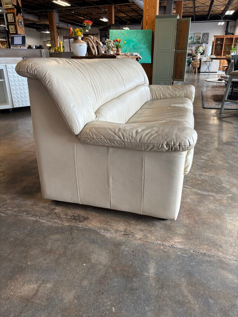 Leather Sofa 78"L