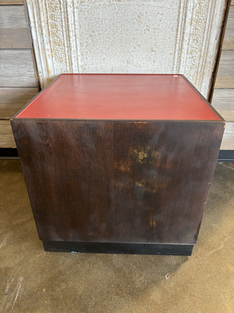 Painted Wood Cube Side Table 16 X 16 X 15.75