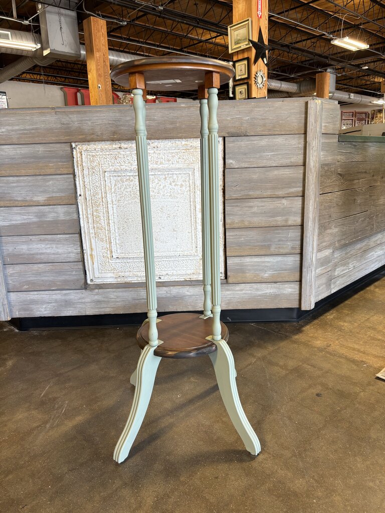 Painted Plant Stand 12"R 37.75 H