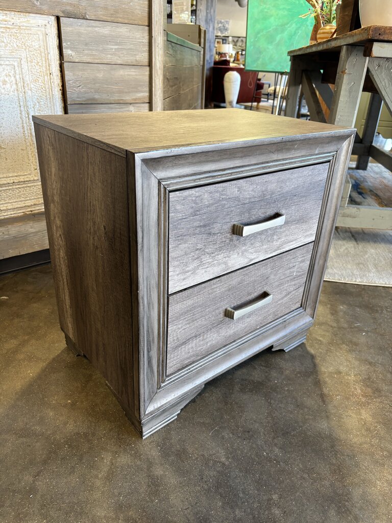 Two Drawer Nightstand 23.5 X 16 X 24