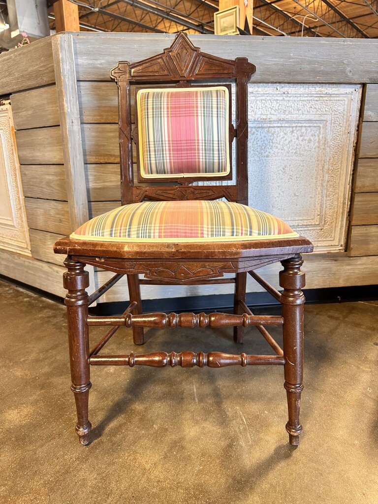 Antique Upholstered Accent Chair