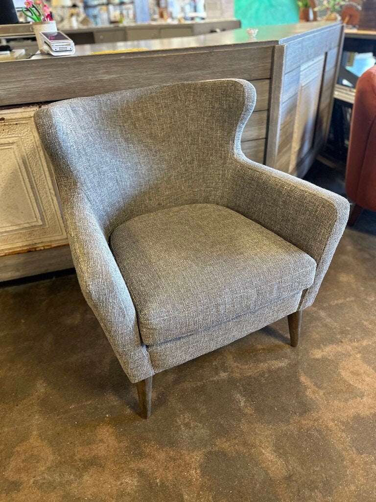 Swoop Gray Arianna Wing Chair