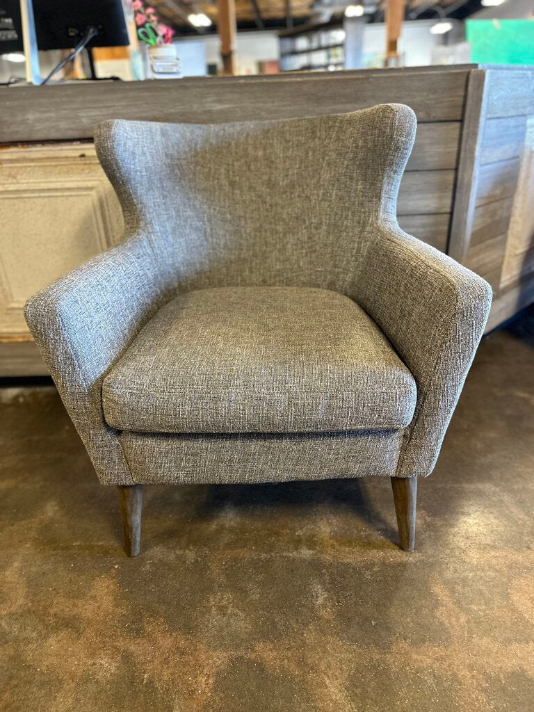 Swoop Gray Arianna Wing Chair