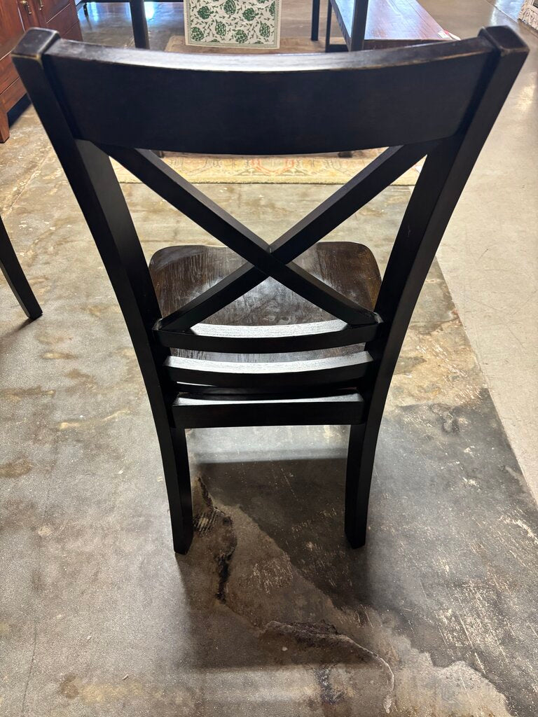 Cross Back Wood Dining Chair