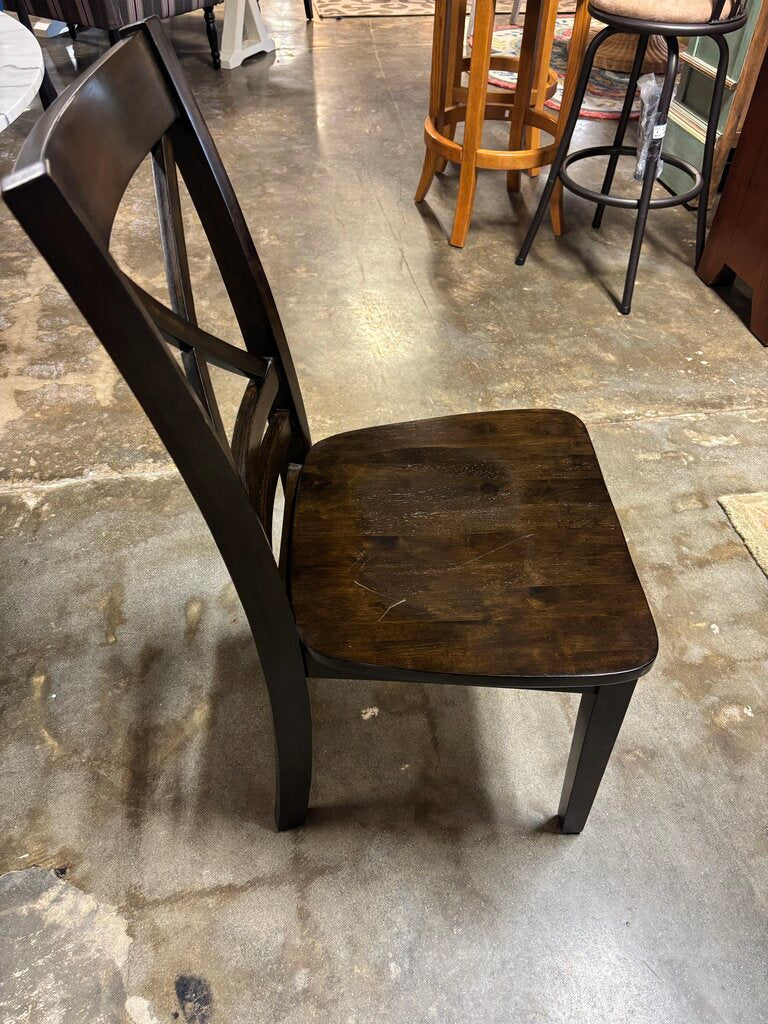 Cross Back Wood Dining Chair