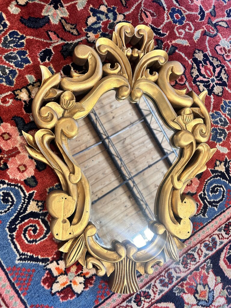 Handcarved Baroque Gold Mirror