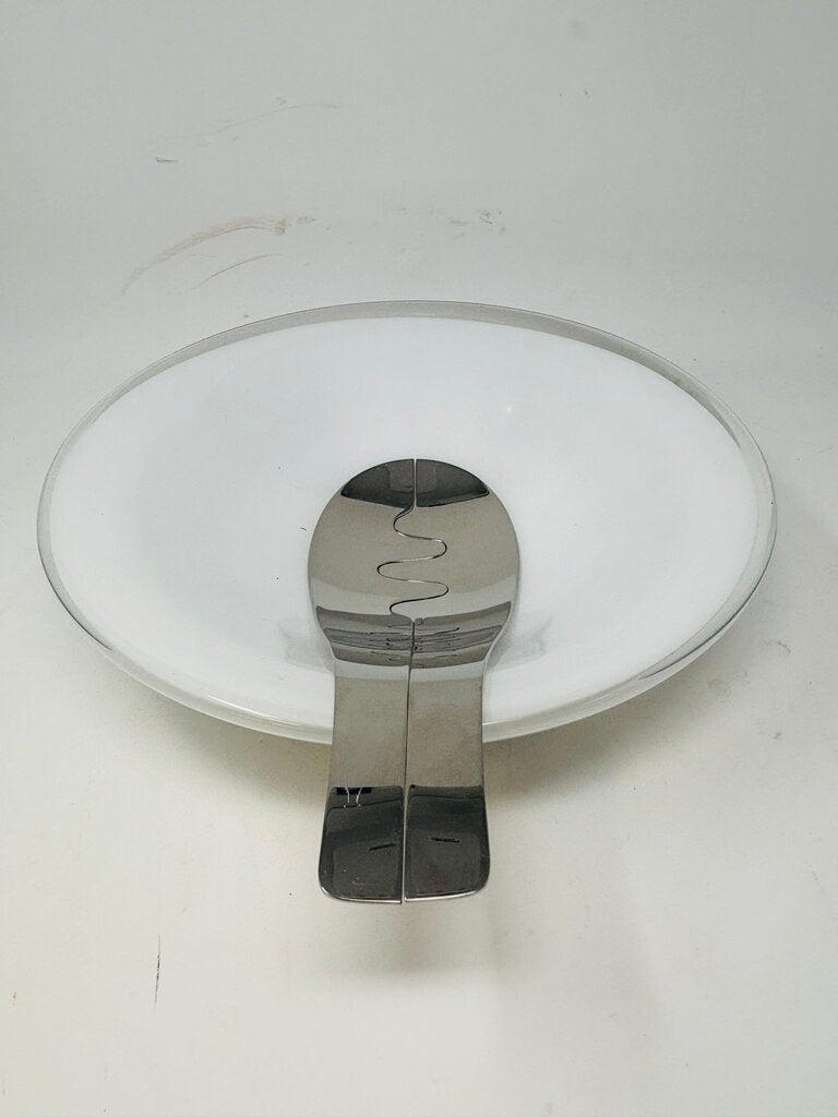 Ensalada Glass Bowl with Servers