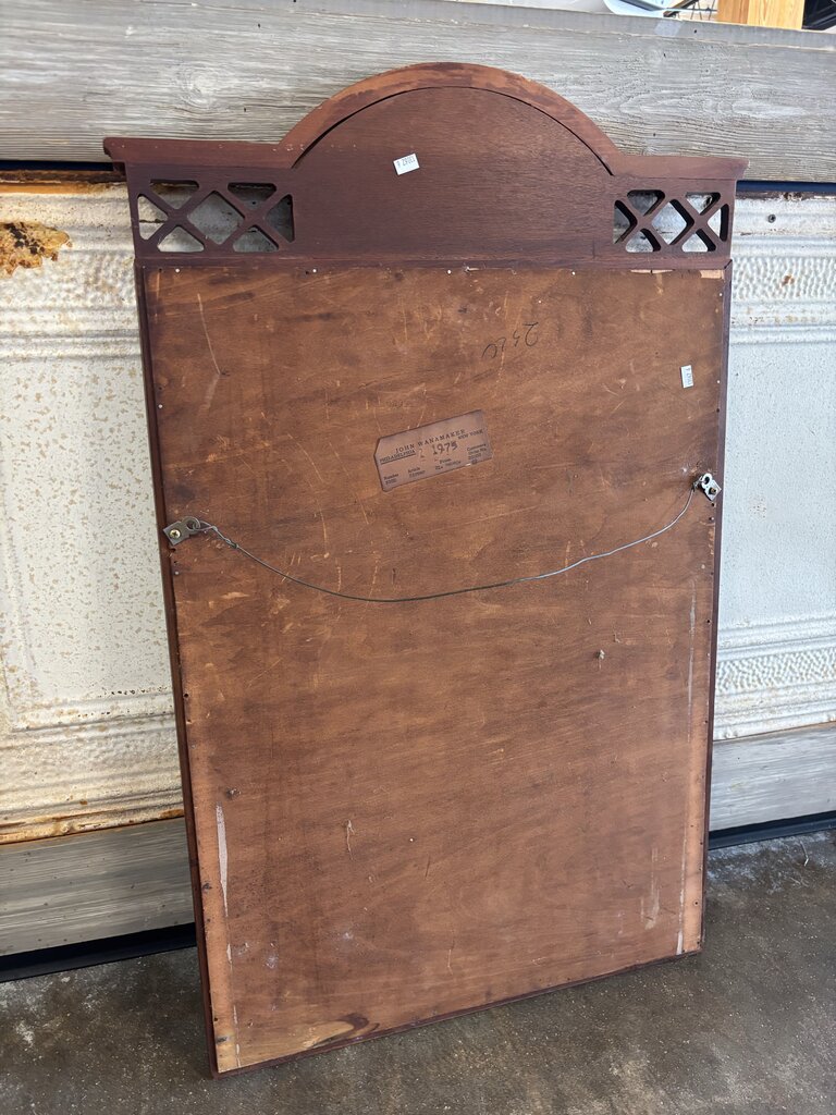 Vintage John Wanamaker Mirror 36.5 X 23