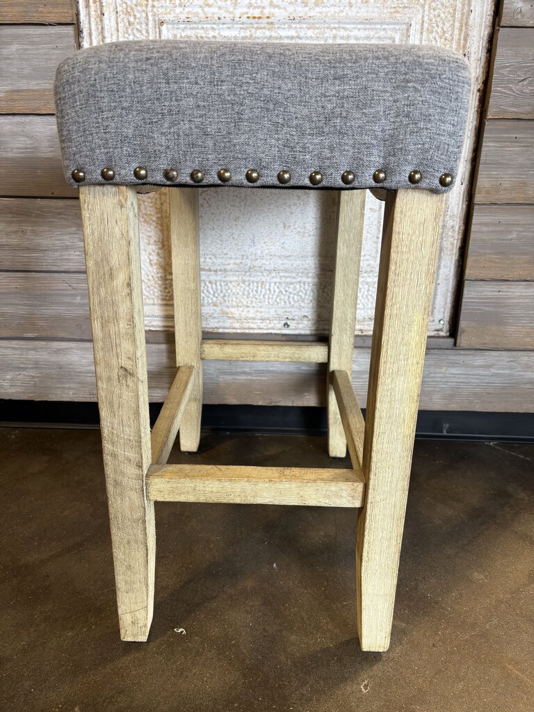 Upholstery Tacked Counter Stool