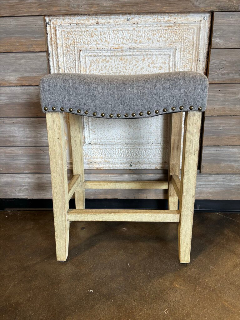 Upholstery Tacked Counter Stool
