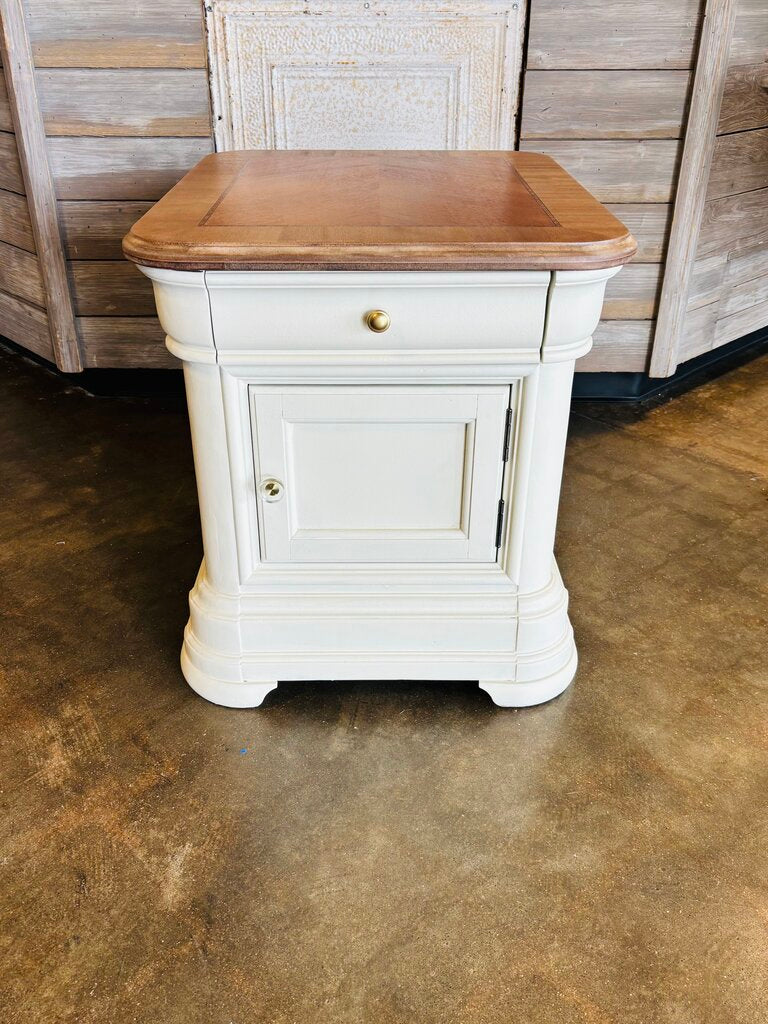 Wood Natural & Painted End Table