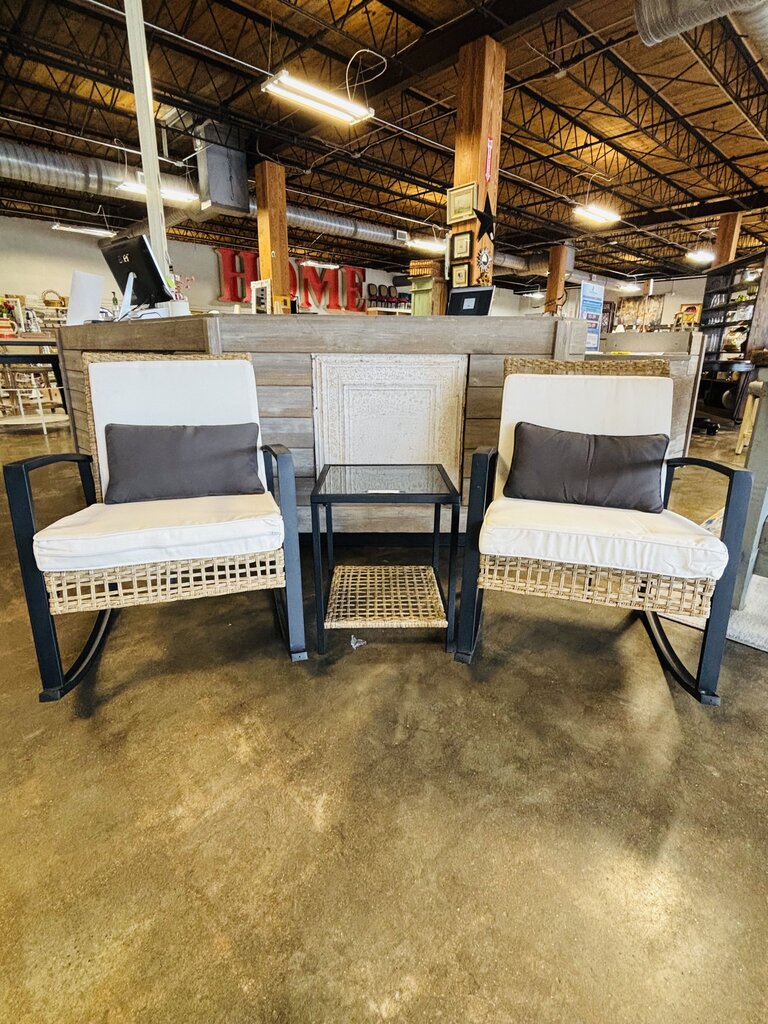 Set 3 Outdoor Bistro Rocker Set