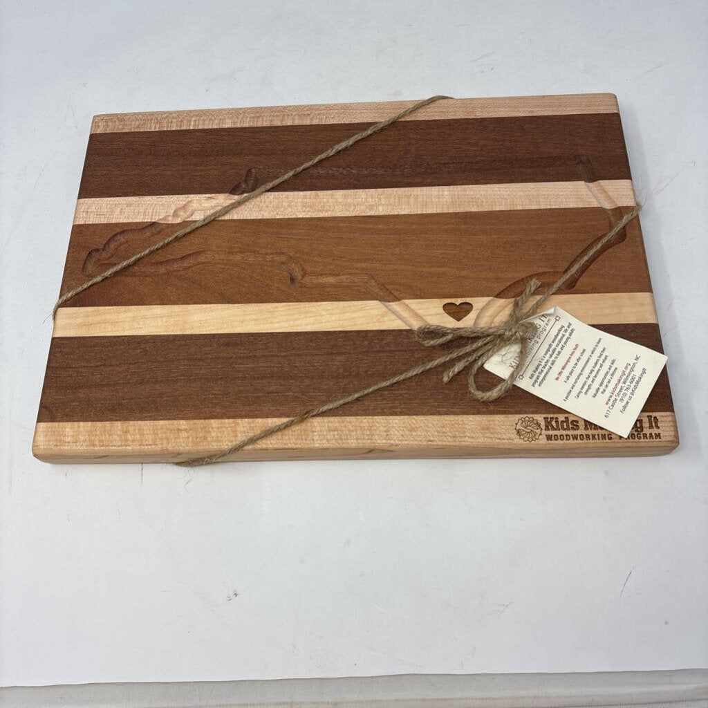 North Carolina Wood Cutting Board Kids Making It