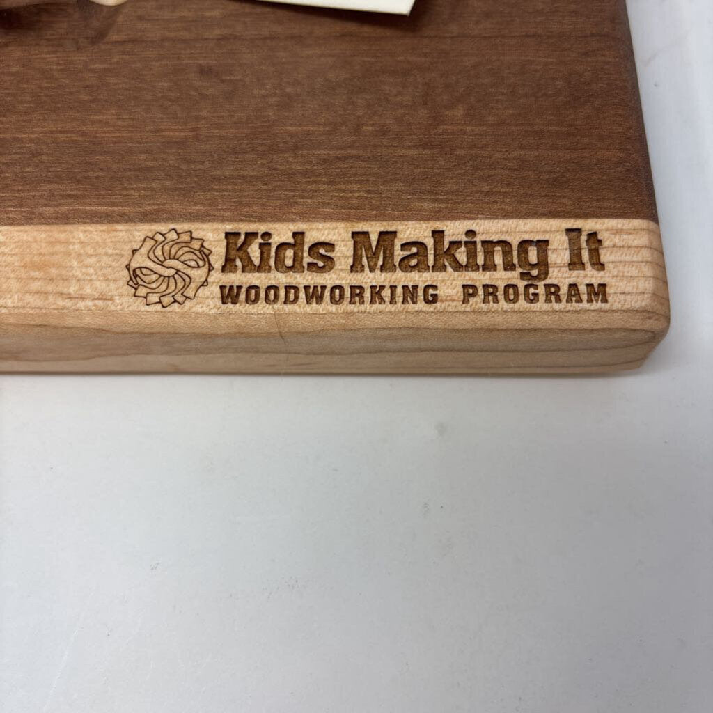 North Carolina Wood Cutting Board Kids Making It