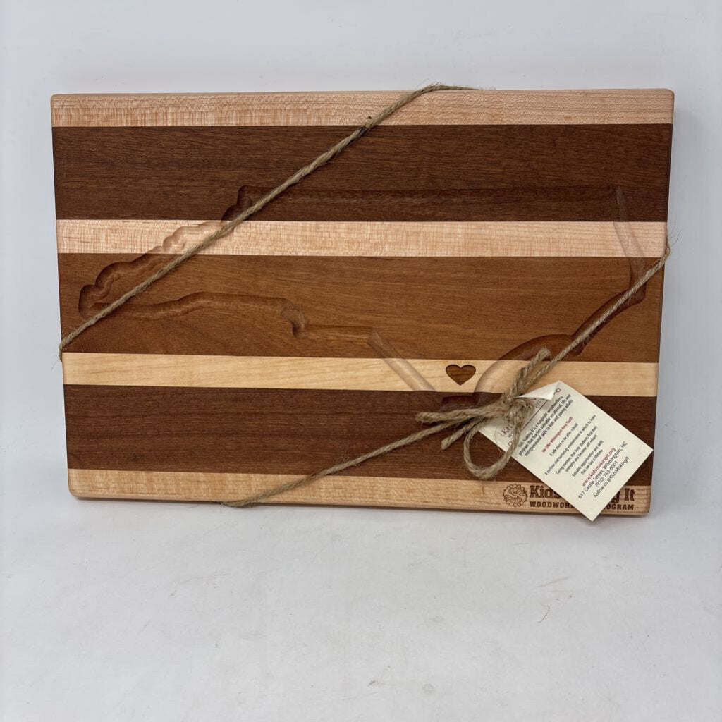 North Carolina Wood Cutting Board Kids Making It
