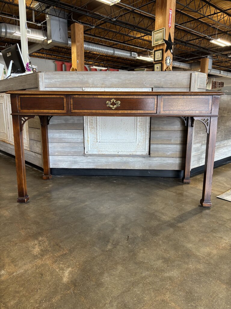 One Drawer Inlay Top Desk 54 X 24 X 30