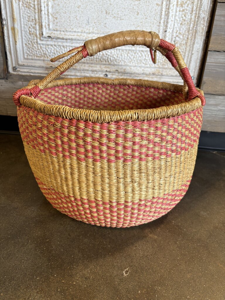 Woven Rattan Shopping Basket