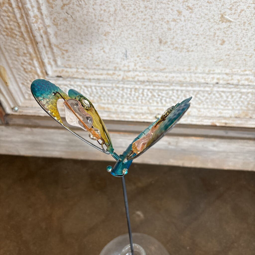 Metal Dragonfly Yard Stick