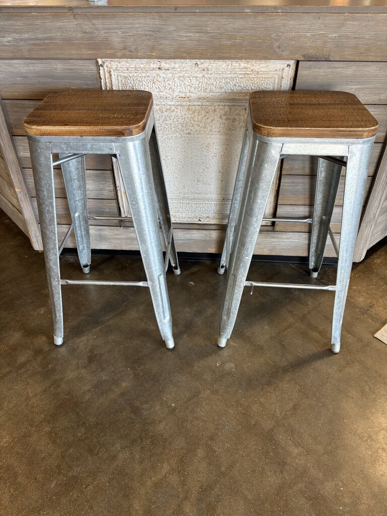 Set 2 Industrial Barstools