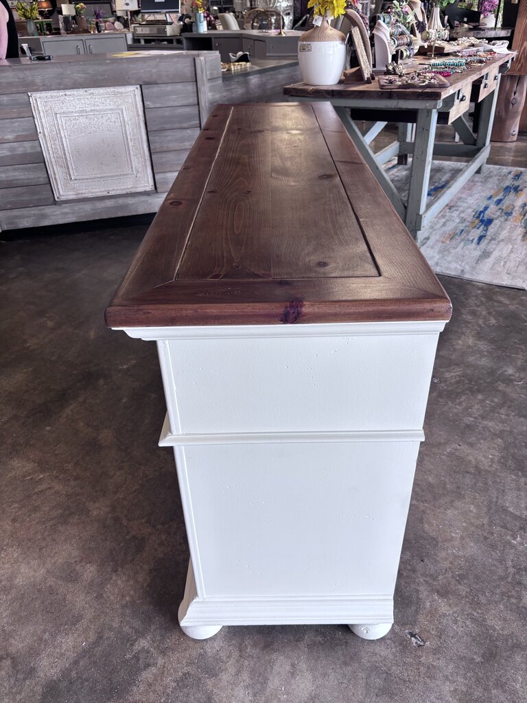 Painted 7 Drawer Dresser 70 X 19 x 34.25