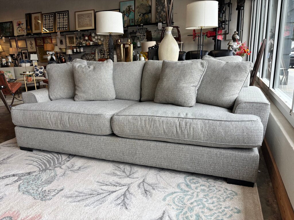 Down Filled Sofa with 4 Pillows