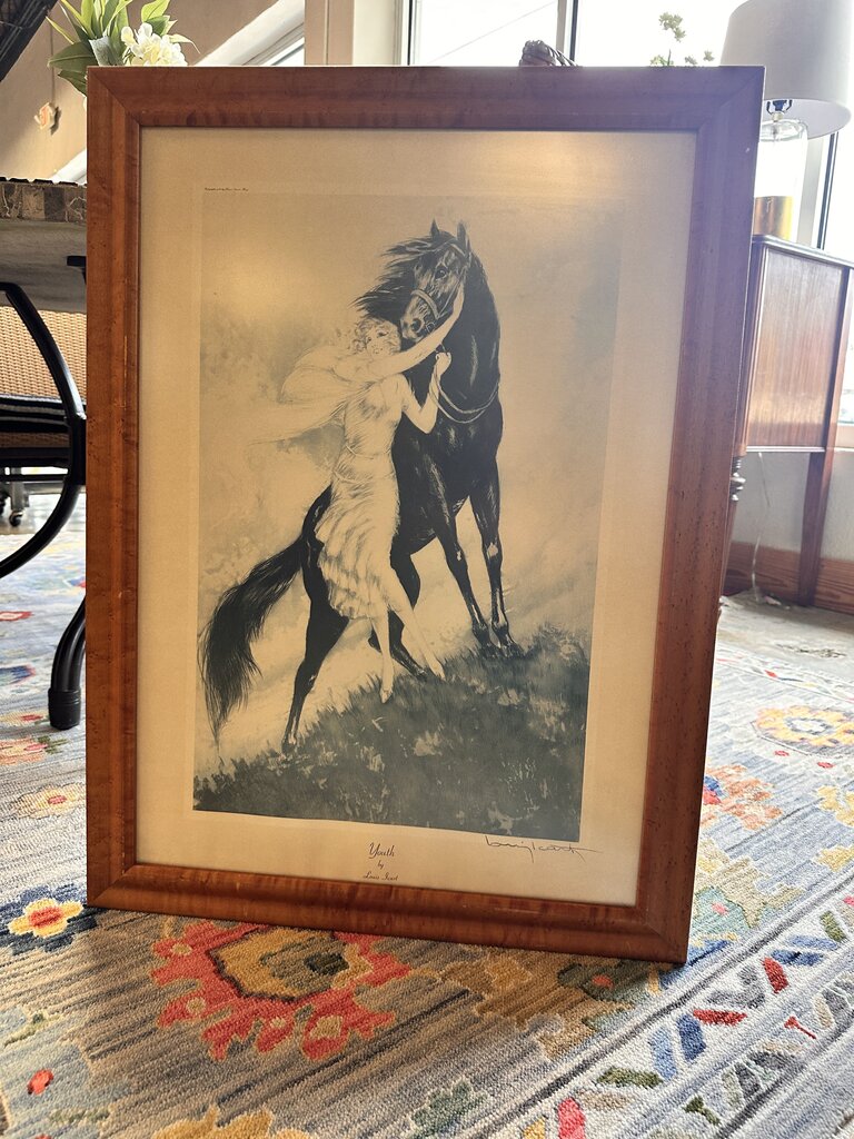 Framed "Youth" By Louis Icart 24 x 32