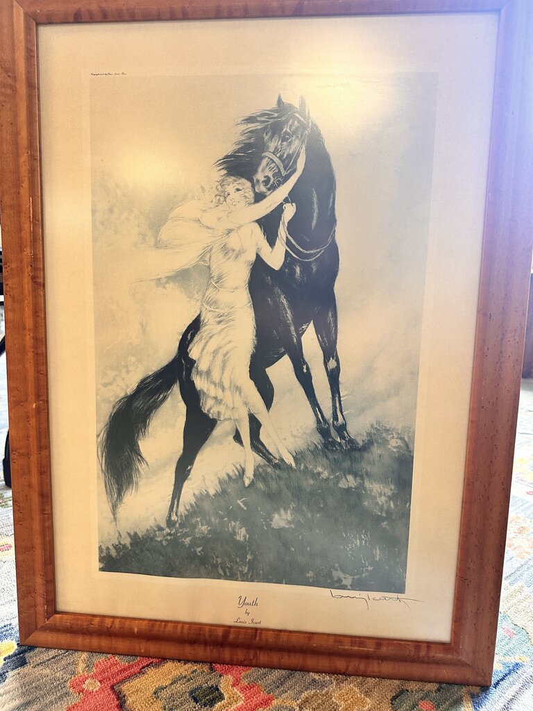 Framed "Youth" By Louis Icart 24 x 32