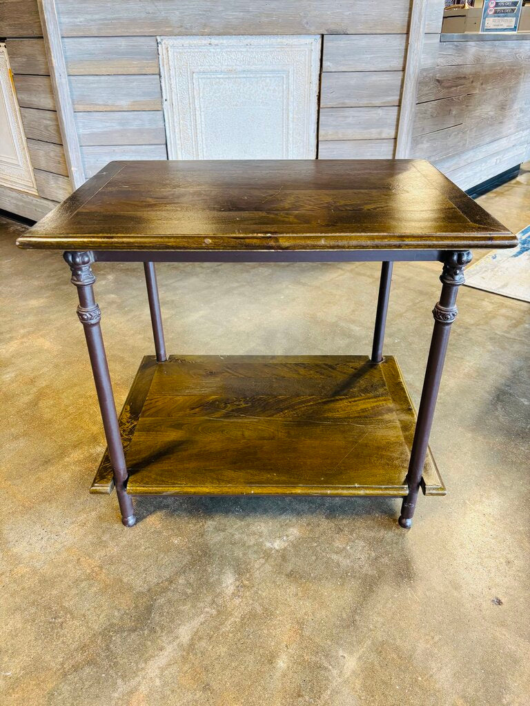 Wood/Metal Toulouse Side Table 27 X 20 X 24