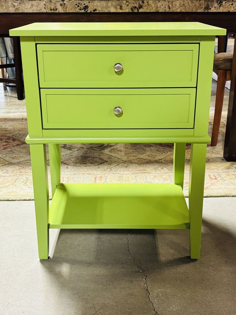 Accent Table with 2 Drawers 22.25 X 15.75 X 28