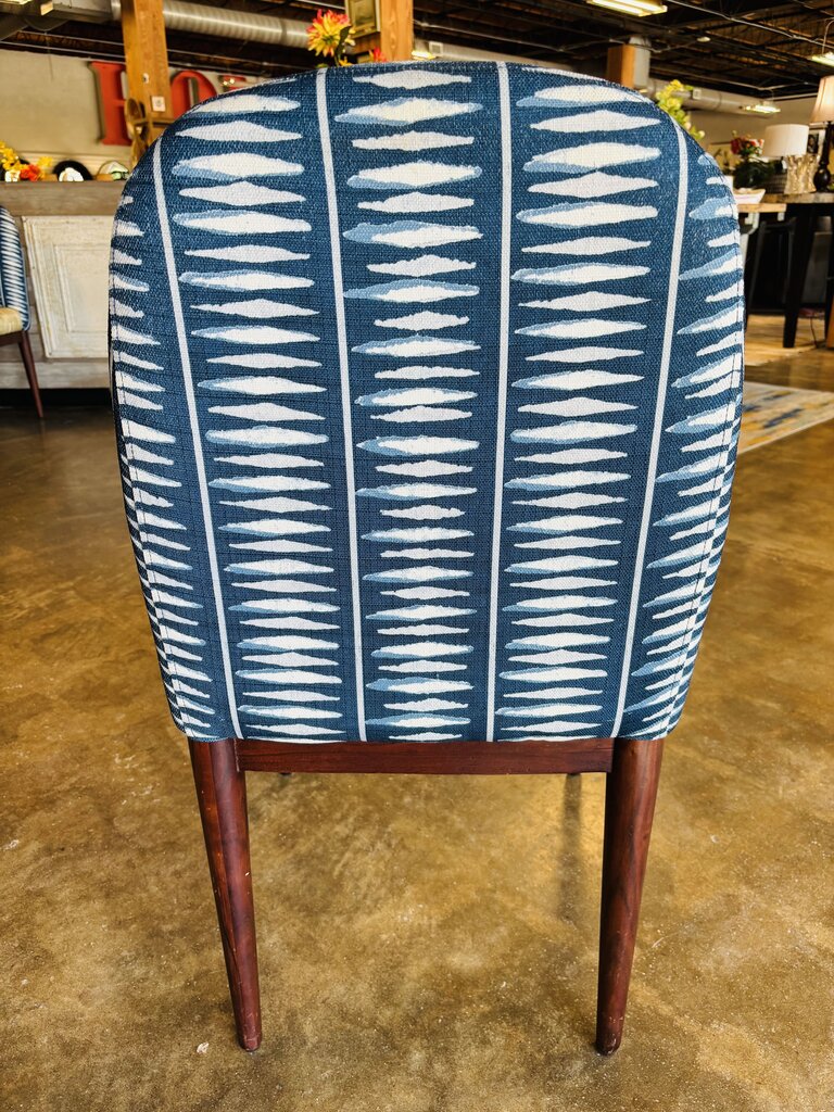 Navy & Green Upholstered Chair