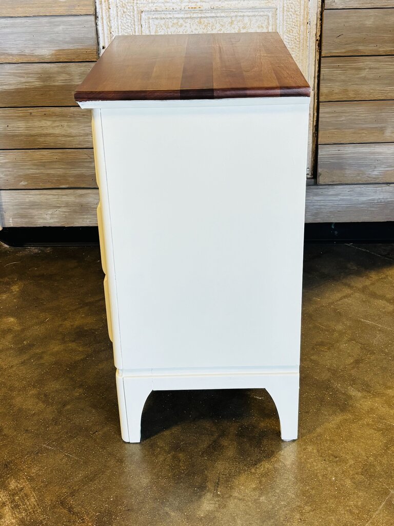 Painted 2 Drawer Nightstand 24 X 14.75 X 27.5