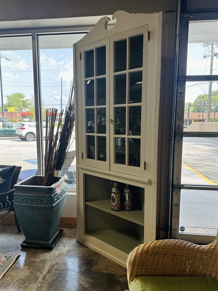 Painted Corner Cabinet