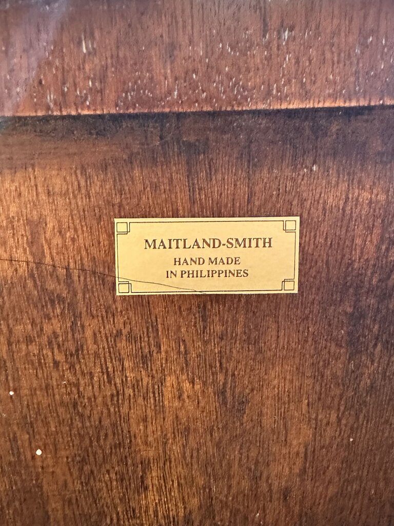 Maitland-Smith Mahogany 7 Drawer Serpentine Front Sideboard
