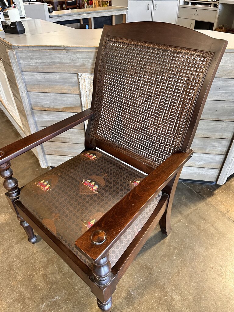 Large Spindle Cane Back Chair