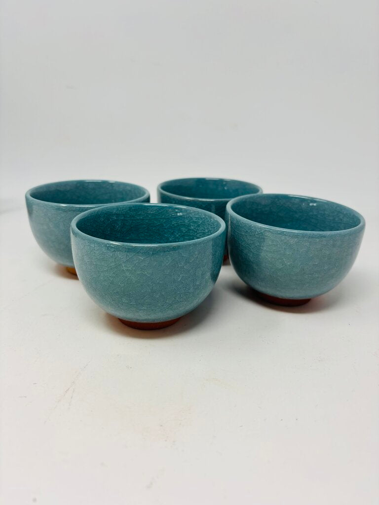 Blue Tea Pot & Cups