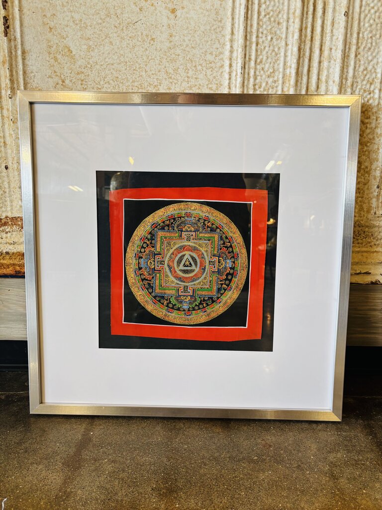 Framed Thangka Art 21 X 21