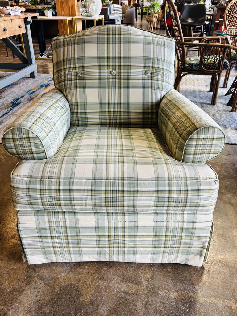 Plaid Arm Chair